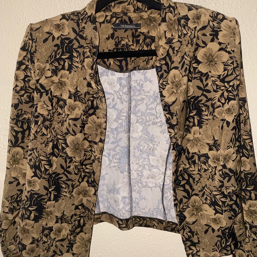 Brown blazer.